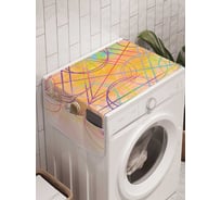 Органайзер для хранения Ambesonne "Радужные фигуры" на стиральную машину, 45x120 см, cwm_18924