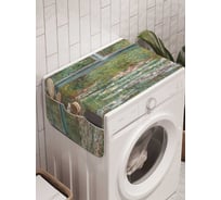 Органайзер для хранения Ambesonne "Проселочный мост" на стиральную машину, 45x120 см, cwm_7354