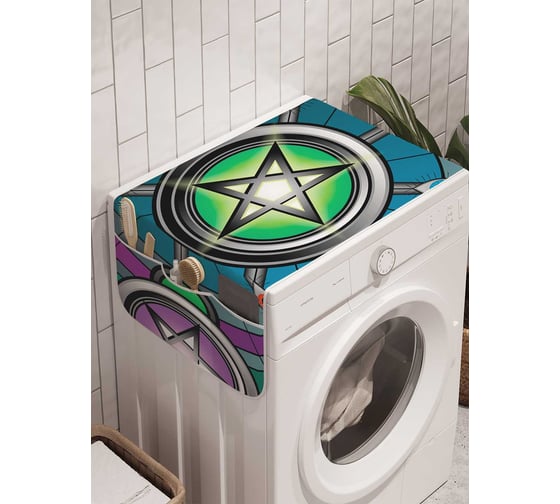Органайзер для хранения Ambesonne "Магические пентаграммы" на стиральную машину, 45x120 см, cwm_19339 1