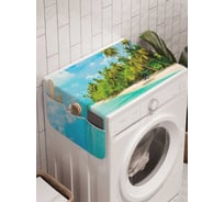 Органайзер для хранения Ambesonne "Пальмовое укрытие" на стиральную машину, 45x120 см, cwm_13822