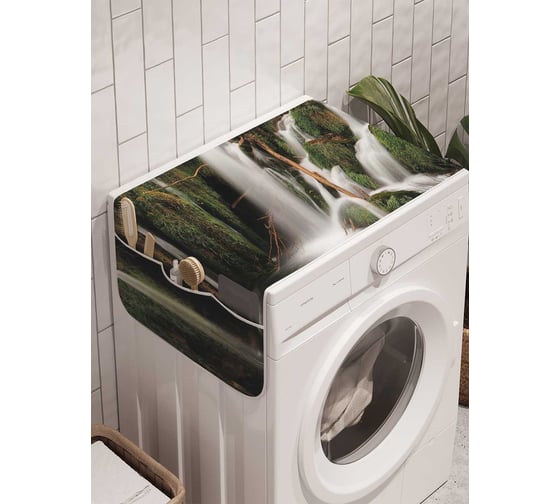 Органайзер для хранения Ambesonne "Лестница вдоль водопада" на стиральную машину, 45x120 см, cwm_21813 1