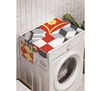 Органайзер для хранения Ambesonne "Мраморные рисунки" на стиральную машину, 45x120 см, cwm_18865