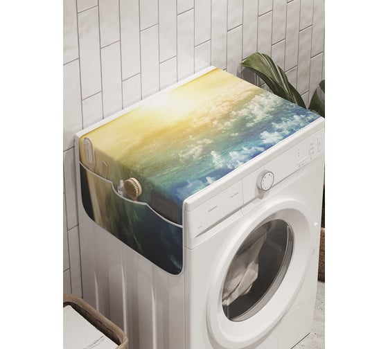 Органайзер для хранения Ambesonne "Утренний взлет" на стиральную машину, 45x120 см, cwm_8249 1