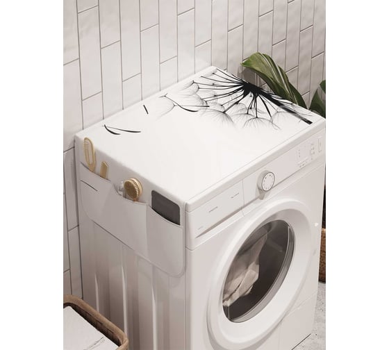 Органайзер для хранения Ambesonne "Грустные одуванчики" на стиральную машину, 45x120 см, cwm_7050