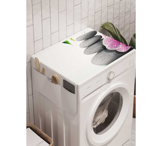 Органайзер для хранения Ambesonne "Лечение камнями" на стиральную машину, 45x120 см, cwm_18949 1