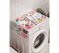 Органайзер для хранения Ambesonne "Якорь в цветах" на стиральную машину, 45x120 см, cwm_19742