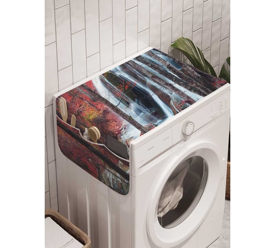 Органайзер для хранения Ambesonne "Шипение водопада" на стиральную машину, 45x120 см, cwm_19641 1