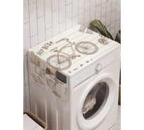 Органайзер для хранения Ambesonne "Привет, велосипед" на стиральную машину, 45x120 см, cwm_1379