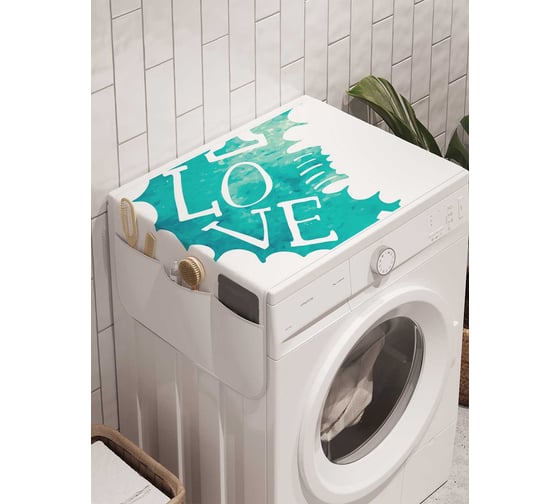Органайзер для хранения Ambesonne "Морское признание" на стиральную машину, 45x120 см, cwm_21720 1
