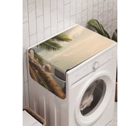 Органайзер для хранения Ambesonne "Переплетенные пальмы" на стиральную машину, 45x120 см, cwm_6993