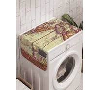 Органайзер для хранения Ambesonne "Старая карта Запада" на стиральную машину, 45x120 см, cwm_6537