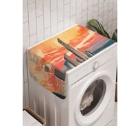 Органайзер для хранения Ambesonne "Зарево над небоскребами" на стиральную машину, 45x120 см, cwm_18083