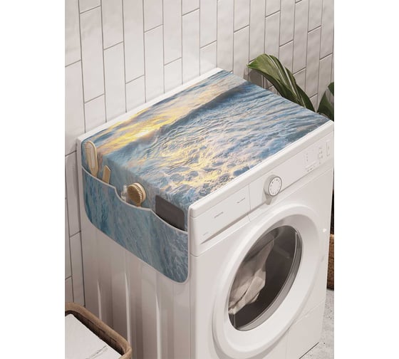 Органайзер для хранения Ambesonne "Игривое море" на стиральную машину, 45x120 см, cwm_6991 1