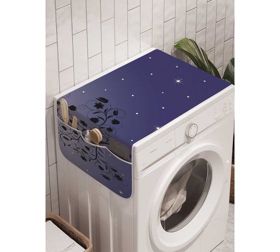 Органайзер для хранения Ambesonne "Месяц и звезды сияют" на стиральную машину, 45x120 см, cwm_6649 1
