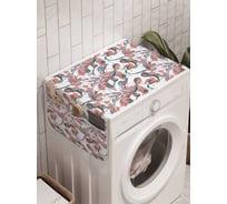 Органайзер для хранения Ambesonne "Цветочные узоры" на стиральную машину, 45x120 см, cwm_6820