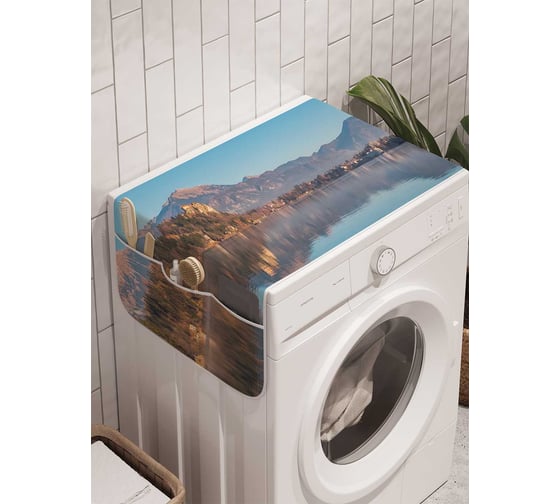 Органайзер для хранения Ambesonne "Зеркальное озеро" на стиральную машину, 45x120 см, cwm_13849 1