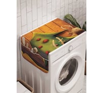 Органайзер для хранения Ambesonne "Игрушечные олени" на стиральную машину, 45x120 см, cwm_21432