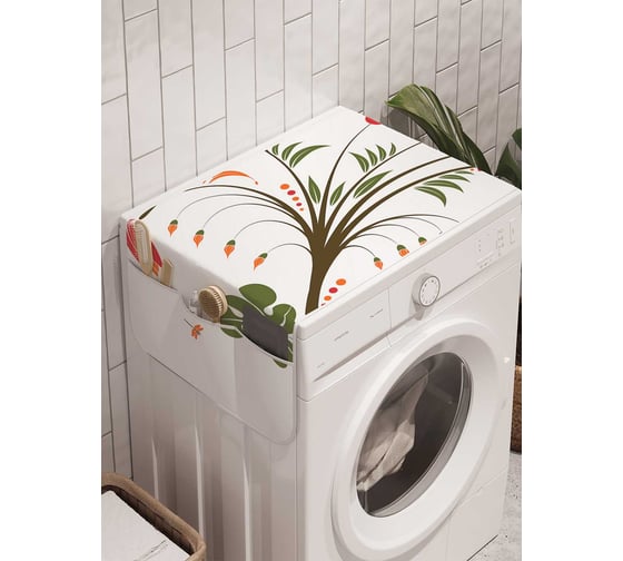 Органайзер для хранения Ambesonne "Уютная фантазия" на стиральную машину, 45x120 см, cwm_18342 1