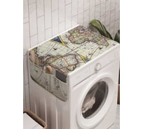 Органайзер для хранения Ambesonne "Мифологическая карта" на стиральную машину, 45x120 см, cwm_6559