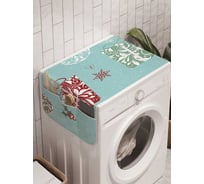 Органайзер для хранения Ambesonne "Новогодние еловые ветки" на стиральную машину, 45x120 см, cwm_5586