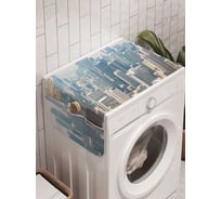 Органайзер для хранения Ambesonne "Небесные небоскребы" на стиральную машину, 45x120 см, cwm_18077