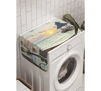 Органайзер для хранения Ambesonne "Пляжный отдых на закате" на стиральную машину, 45x120 см, cwm_10160