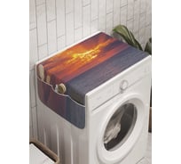 Органайзер для хранения Ambesonne "Солнце спряталось в облаках" на стиральную машину, 45x120 см, cwm_10255