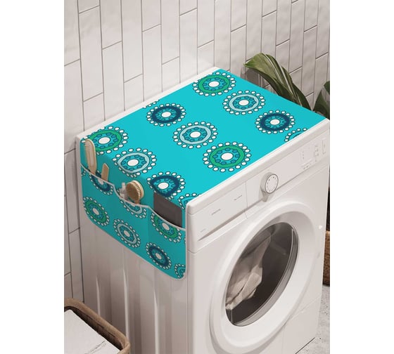 Органайзер для хранения Ambesonne "Круговые группы" на стиральную машину, 45x120 см, cwm_12017