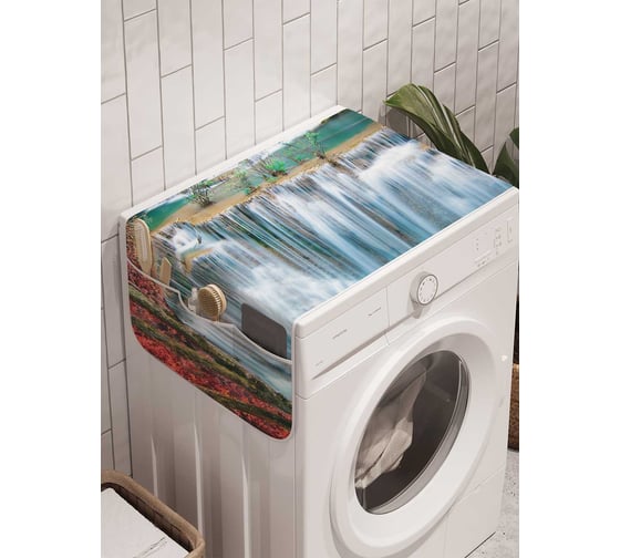 Органайзер для хранения Ambesonne "Водопадная река" на стиральную машину, 45x120 см, cwm_20945 1