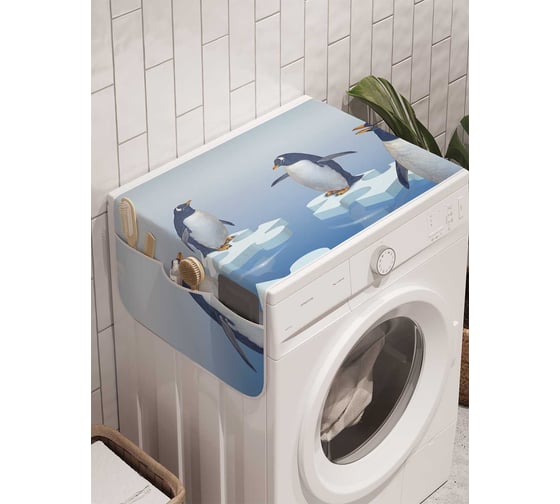 Органайзер для хранения Ambesonne "Ледяные пазлы" на стиральную машину, 45x120 см, cwm_4272 1