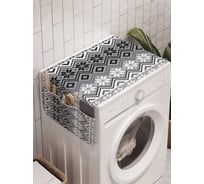 Органайзер для хранения Ambesonne "Старинные полосы с узорами" на стиральную машину, 45x120 см, cwm_13557