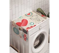 Органайзер для хранения Ambesonne "О любви" на стиральную машину, 45x120 см, cwm_1297