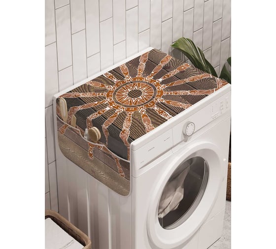 Органайзер для хранения Ambesonne "Устаревший штурвал" на стиральную машину, 45x120 см, cwm_23380 1