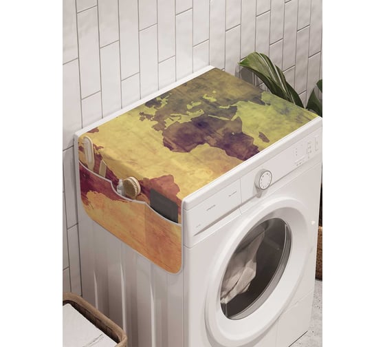 Органайзер для хранения Ambesonne "Засекреченная карта" на стиральную машину, 45x120 см, cwm_29122 1