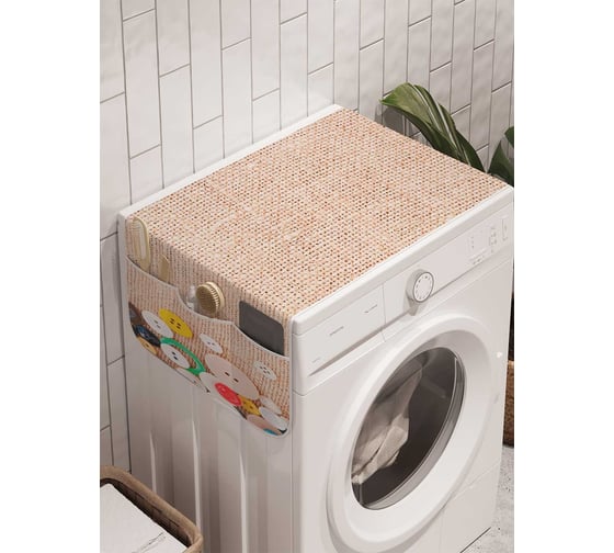 Органайзер для хранения Ambesonne "Пуговичная рамка" на стиральную машину, 45x120 см, cwm_13147 1