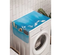 Органайзер для хранения Ambesonne "Облачные символы" на стиральную машину, 45x120 см, cwm_13021