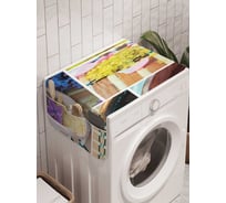 Органайзер для хранения Ambesonne "Аромат розы" на стиральную машину, 45x120 см, cwm_18473