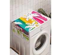 Органайзер для хранения Ambesonne "Пальмы на радуге" на стиральную машину, 45x120 см, cwm_21013