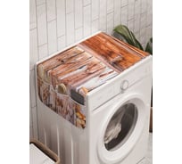 Органайзер для хранения Ambesonne "Дрова у дома" на стиральную машину, 45x120 см, cwm_18012
