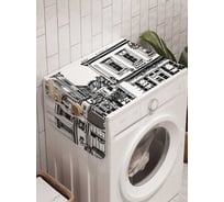 Органайзер для хранения Ambesonne "Городские будни" на стиральную машину, 45x120 см, cwm_18032