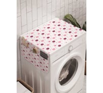 Органайзер для хранения Ambesonne "Цветочный орнамент" на стиральную машину, 45x120 см, cwm_12336