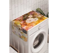 Органайзер для хранения Ambesonne "Красочный сон с цветами" на стиральную машину, 45x120 см, cwm_21111