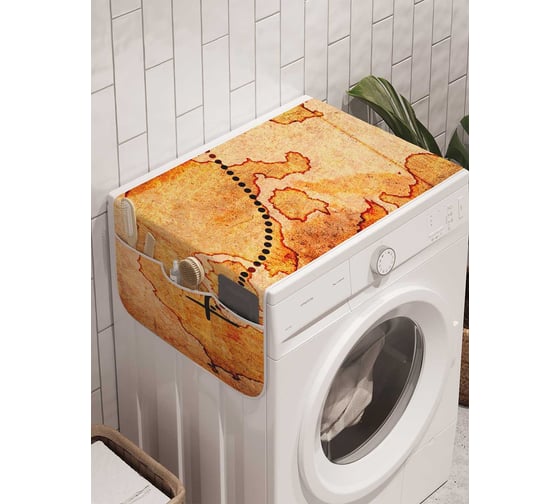 Органайзер для хранения Ambesonne "Дорога к сокровищам" на стиральную машину, 45x120 см, cwm_18560 1