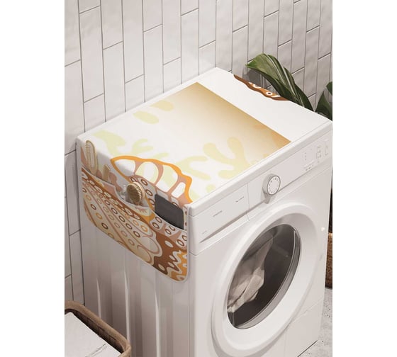 Органайзер для хранения Ambesonne "Магический морской конек" на стиральную машину, 45x120 см, cwm_20909 1