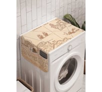 Органайзер для хранения Ambesonne "Пиратские знания" на стиральную машину, 45x120 см, cwm_18565