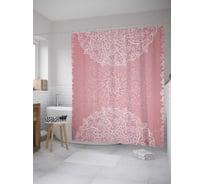 Штора (занавеска) для ванной JoyArty из сатена, 180х200 см с крючками sc_35492