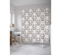 Штора (занавеска) для ванной JoyArty из сатена, 180х200 см с крючками sc_35257