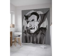 Штора (занавеска) для ванной JoyArty из сатена, 180х200 см с крючками sc_35703