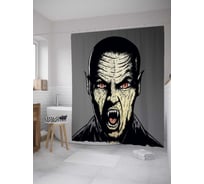 Штора (занавеска) для ванной JoyArty из сатена, 180х200 см с крючками sc_35702