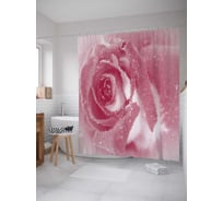 Штора (занавеска) для ванной JoyArty из сатена, 180х200 см с крючками sc_35520